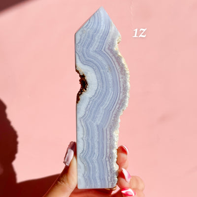 Blue Lace Agate Tower