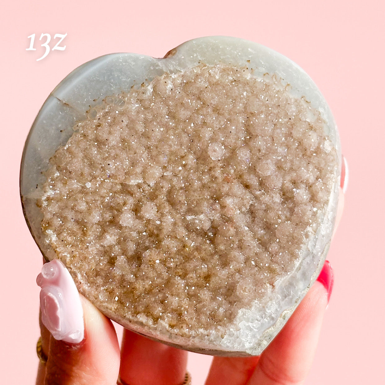 Druzy Amethyst Heart from Brazil