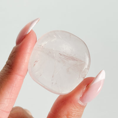 Rose Quartz Flat Stone - MINI