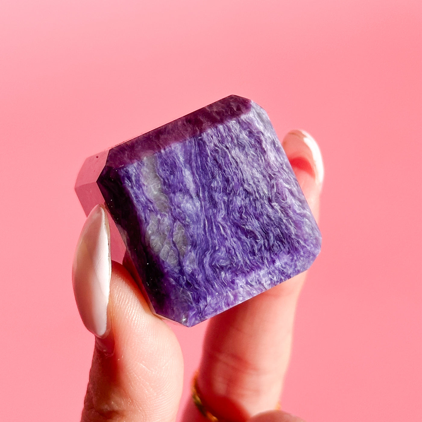 Charoite Cube