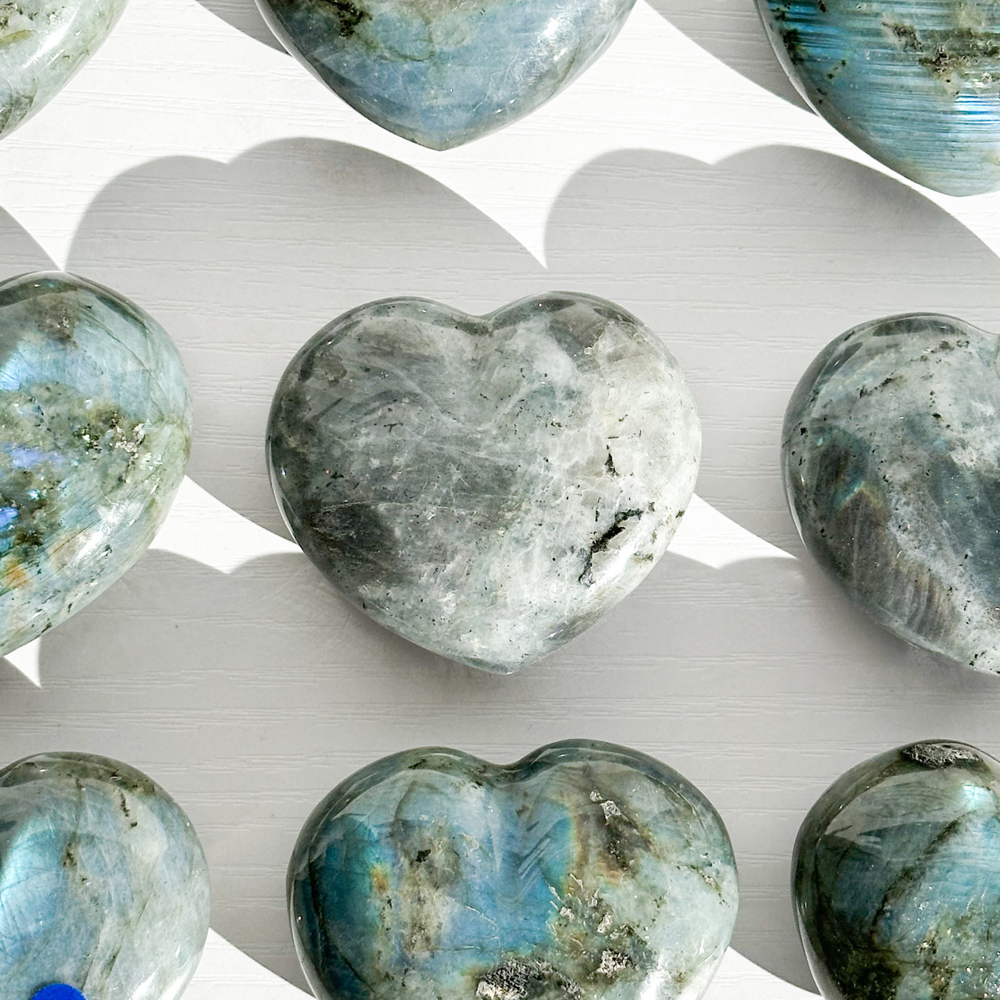 Labradorite Heart