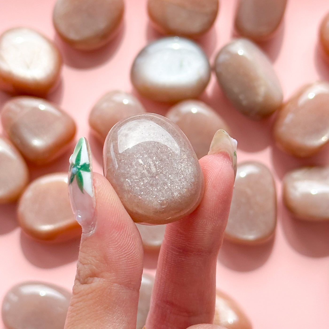 Peach Moonstone Tumble