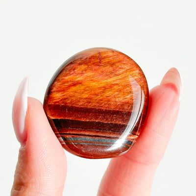 Red Tiger Eye Flat Stone - MINI