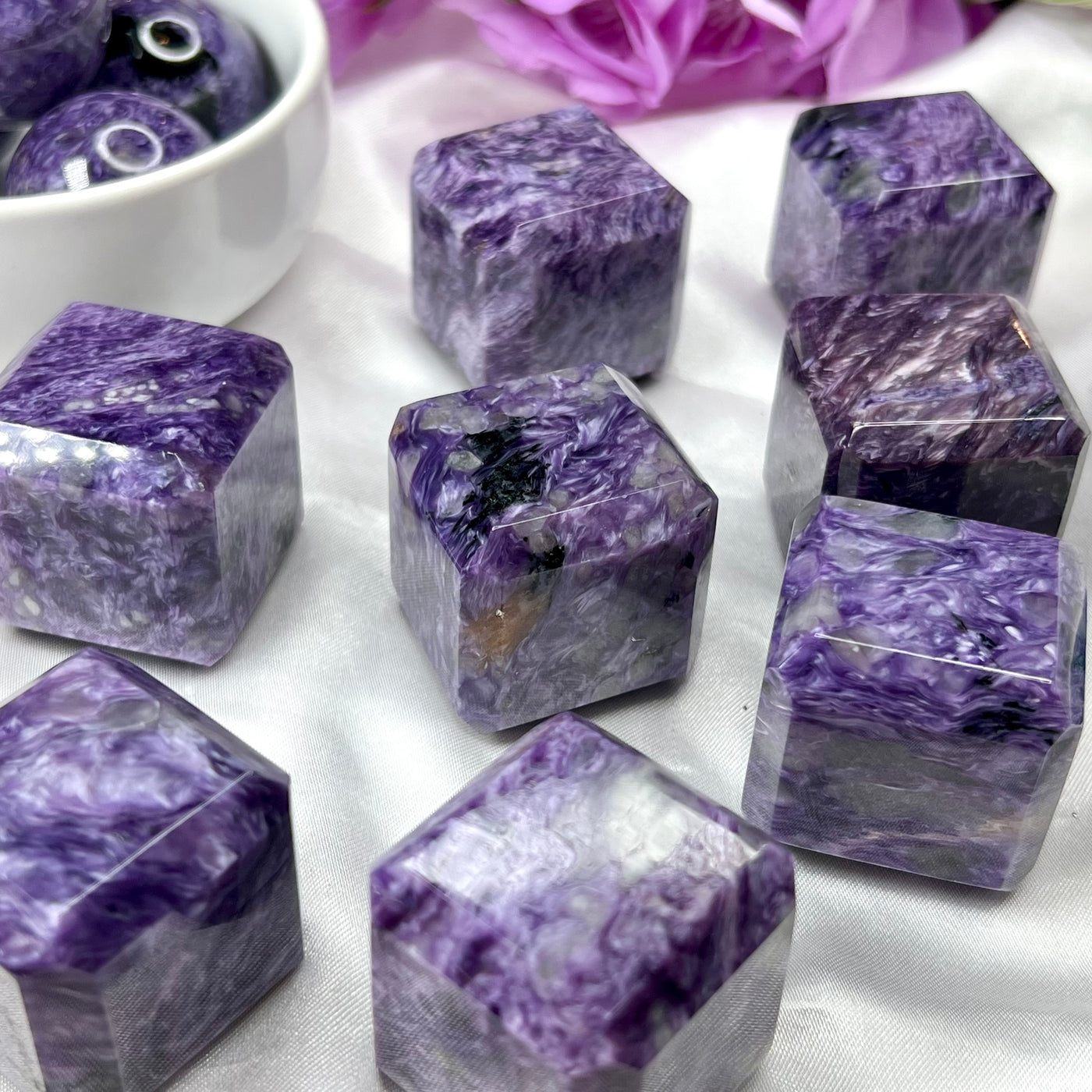 Charoite Cube