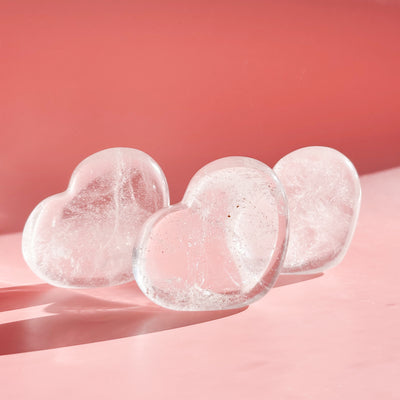 Clear Quartz Standing Heart