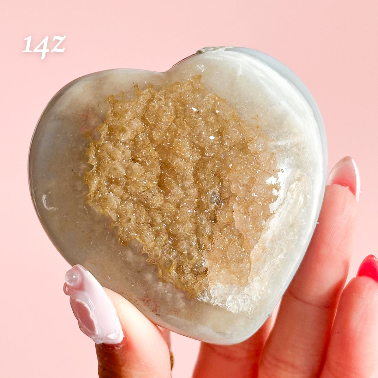 Druzy Amethyst Heart from Brazil