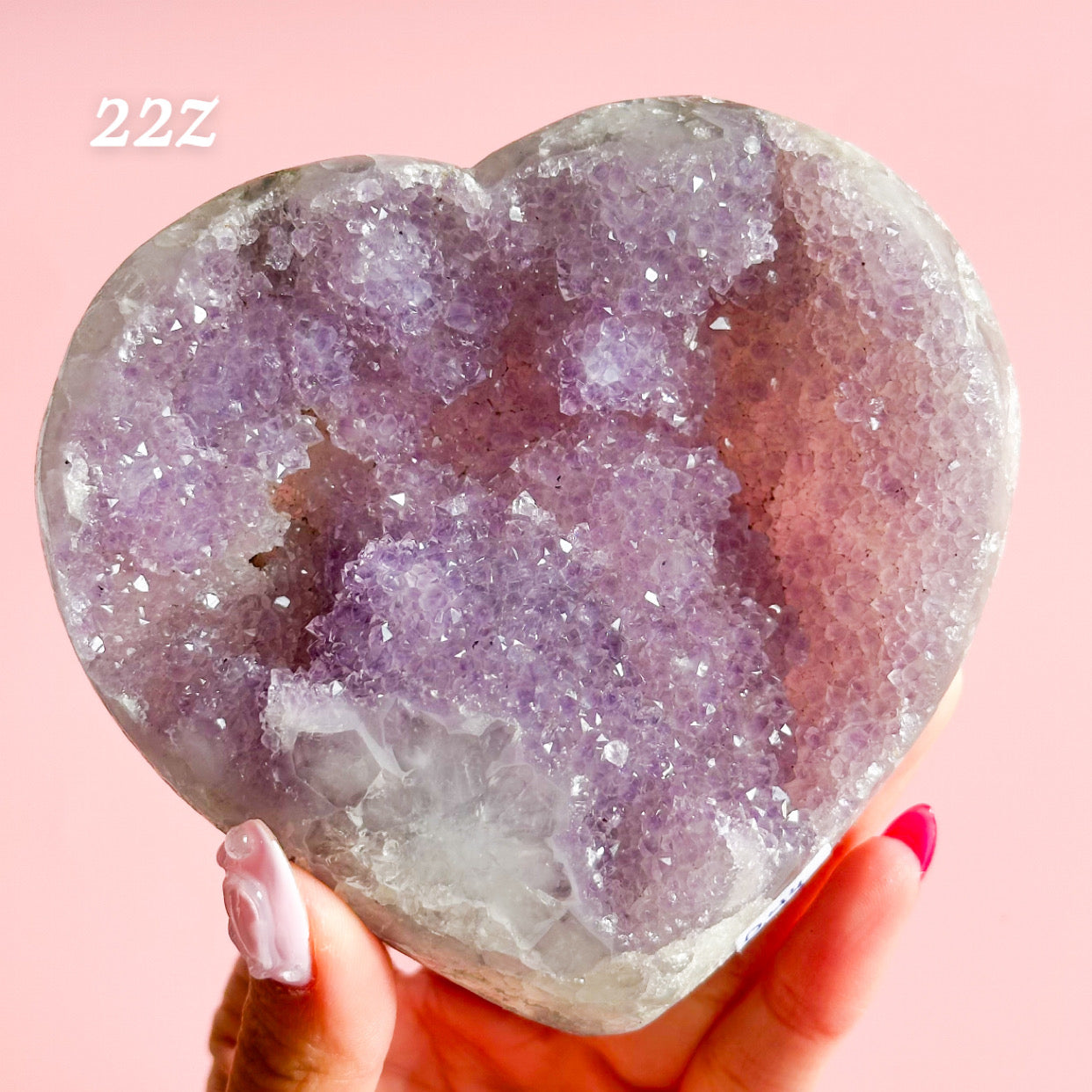 Druzy Amethyst Heart from Brazil
