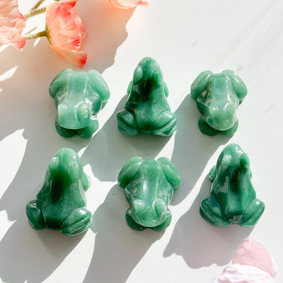 Green Aventurine Frog