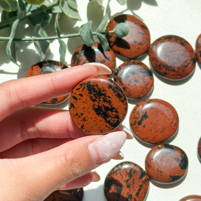 Mahogany Obsidian Flat Stone - MINI