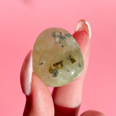 Prehnite with Epidote Tumble