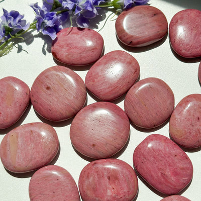 Pink Petrified Wood Flat Stone