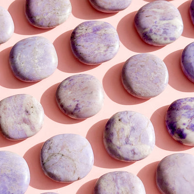 Purple Jade Mini Flat Tumble