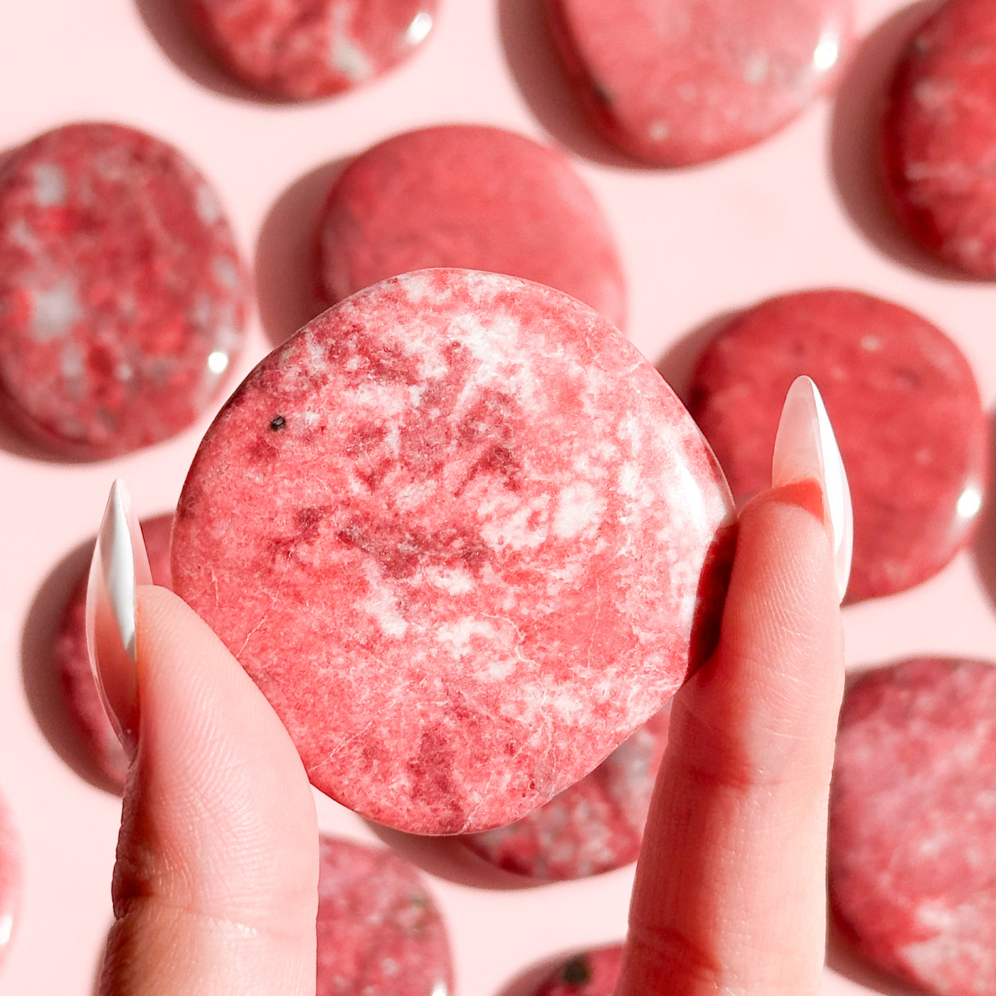 Thulite Flat Stone