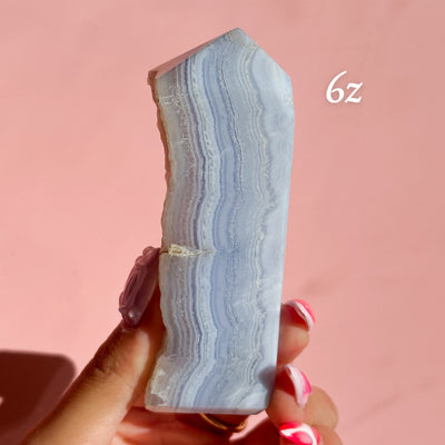Blue Lace Agate Tower