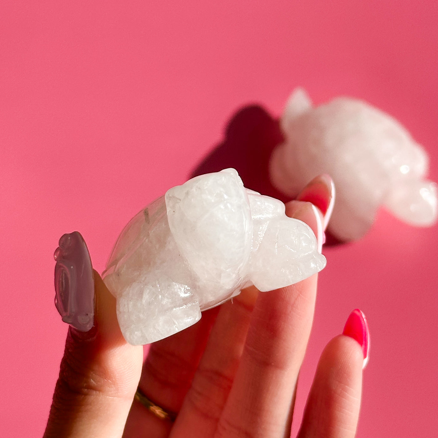 Rose Quartz Turtle
