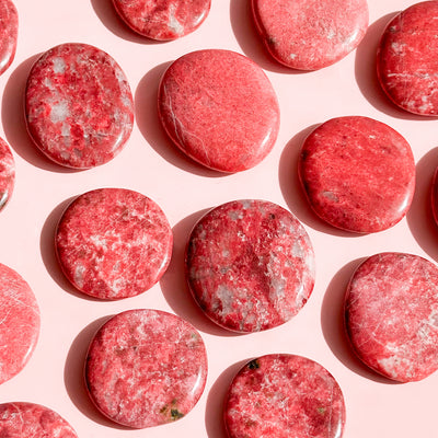 Thulite Flat Stone
