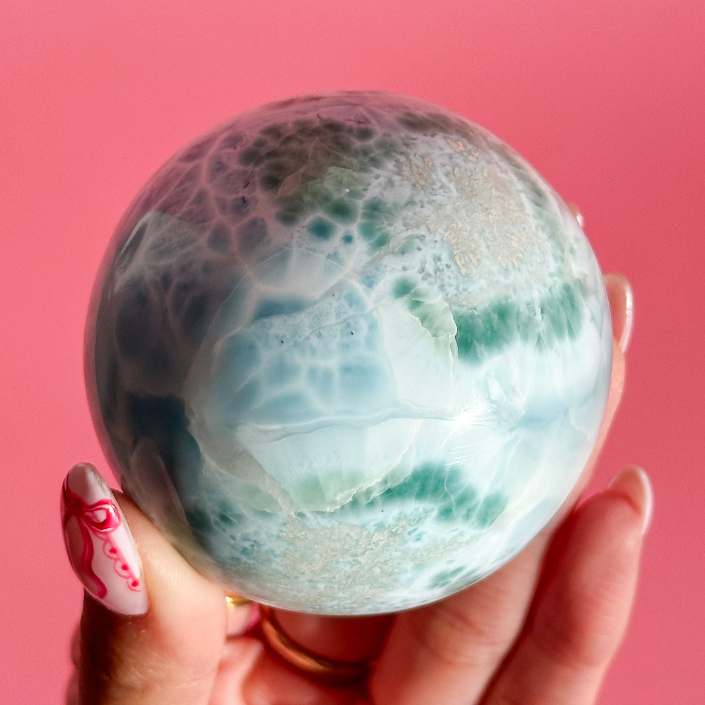 Larimar Sphere