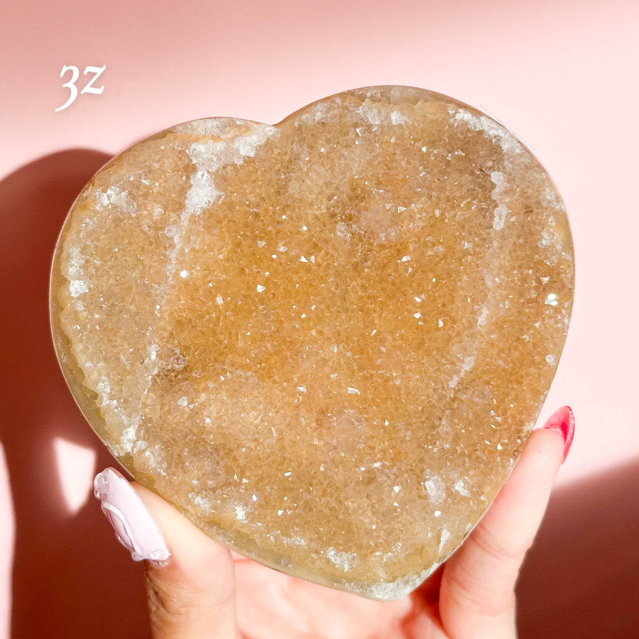 Druzy Amethyst Heart from Brazil