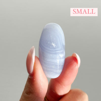 Blue Lace Agate Shiva Lingam