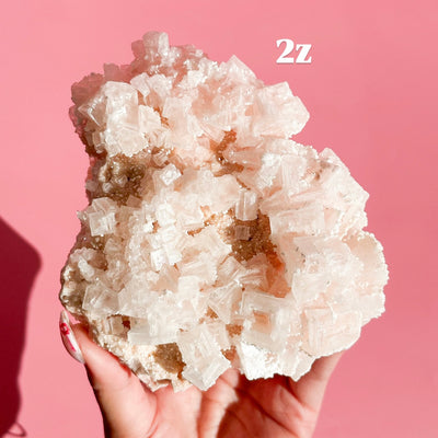 Pink Halite Cluster XL