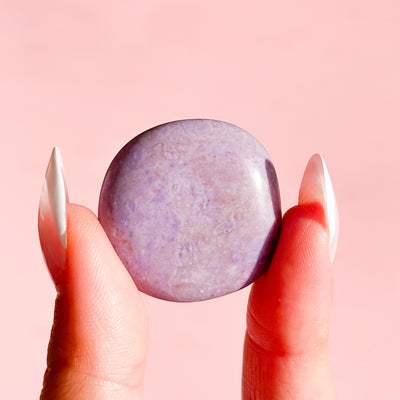 Purple Jade Mini Flat Tumble