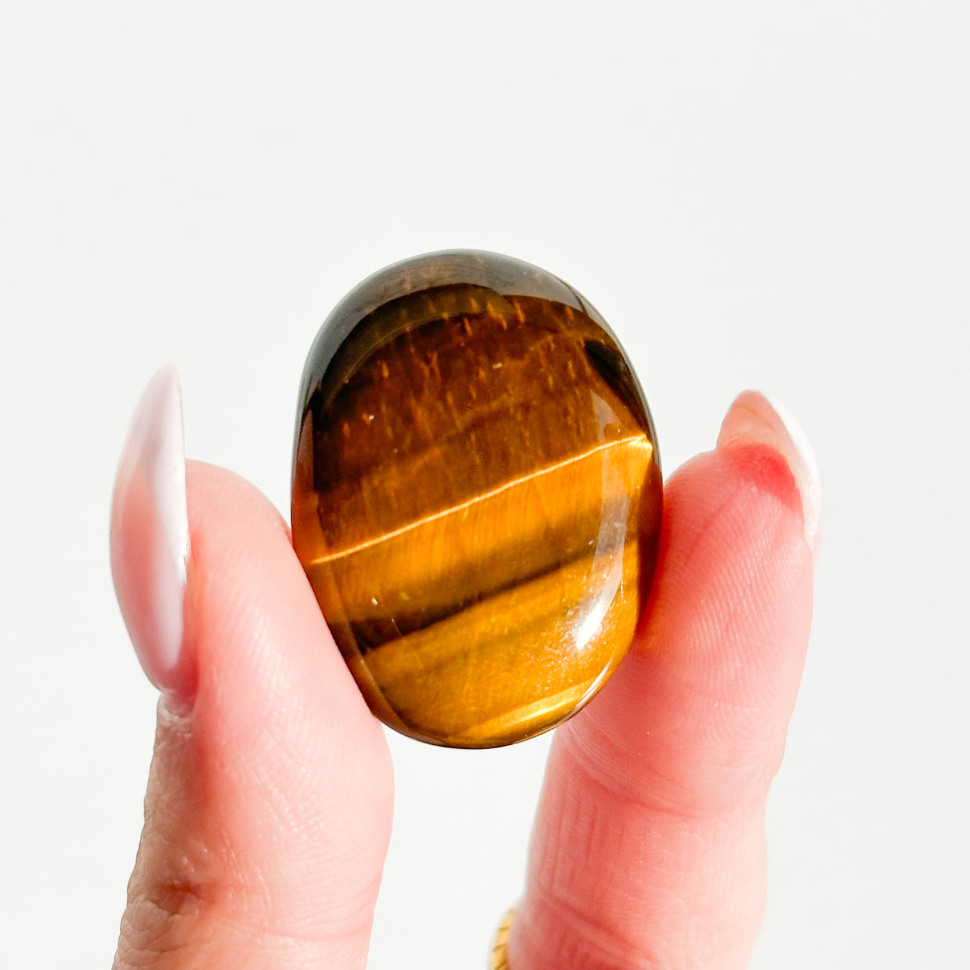 Tiger Eye Flat Stone - MINI