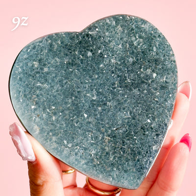 Druzy Amethyst Heart from Brazil