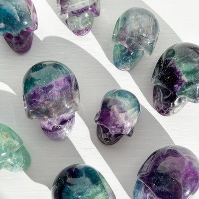 Fluorite Skull