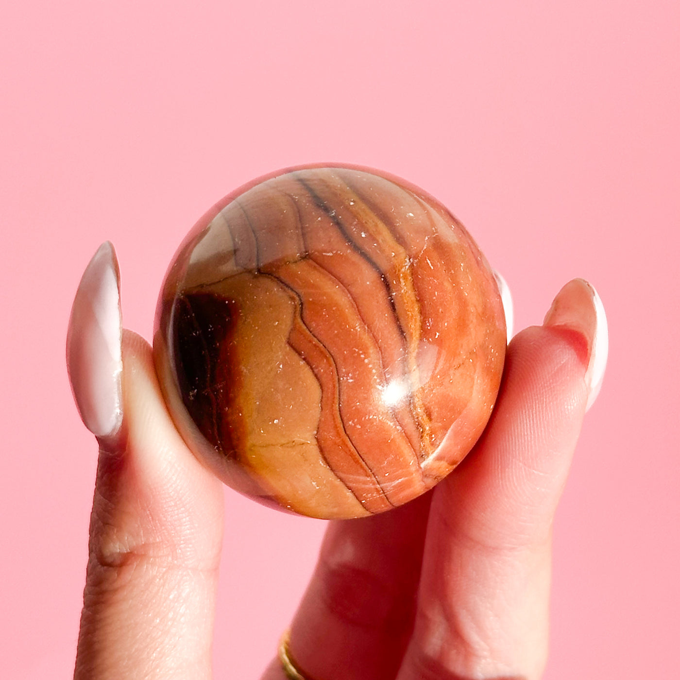 Red Picture Jasper Sphere