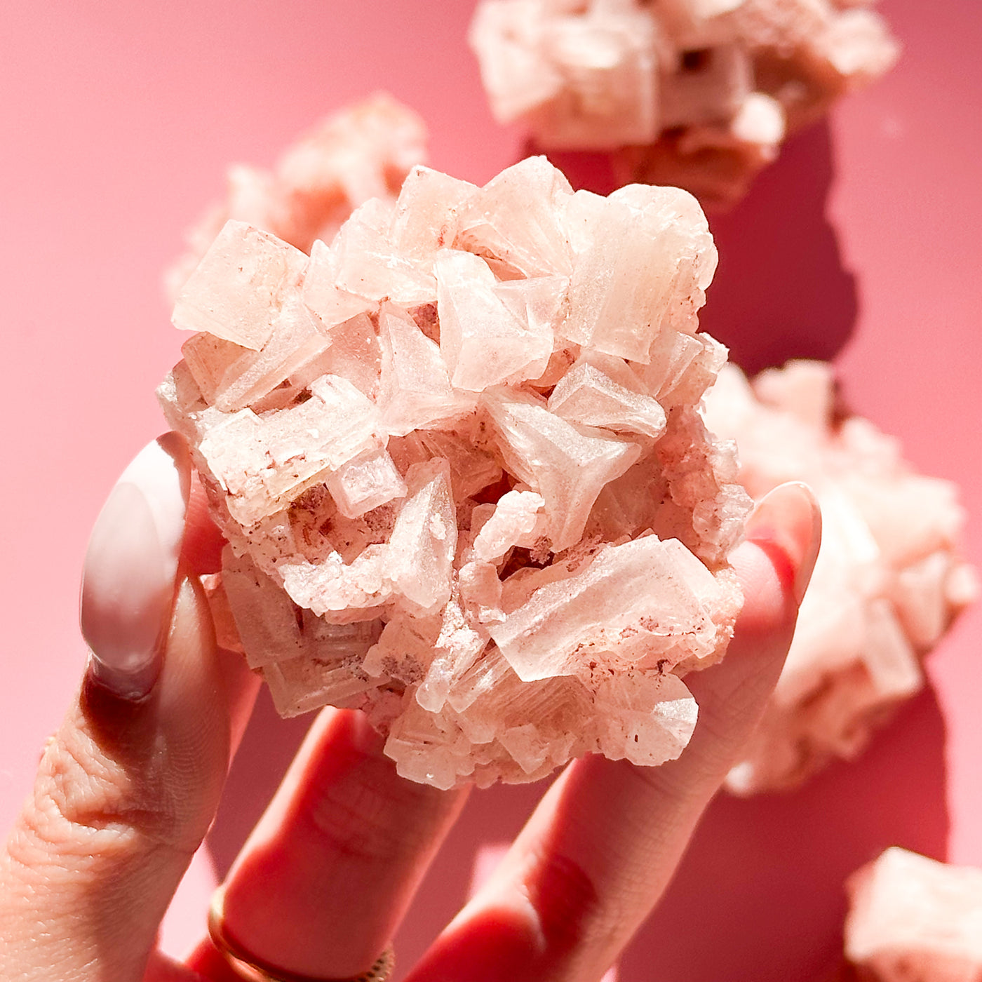 Pink Halite Cluster SMALL