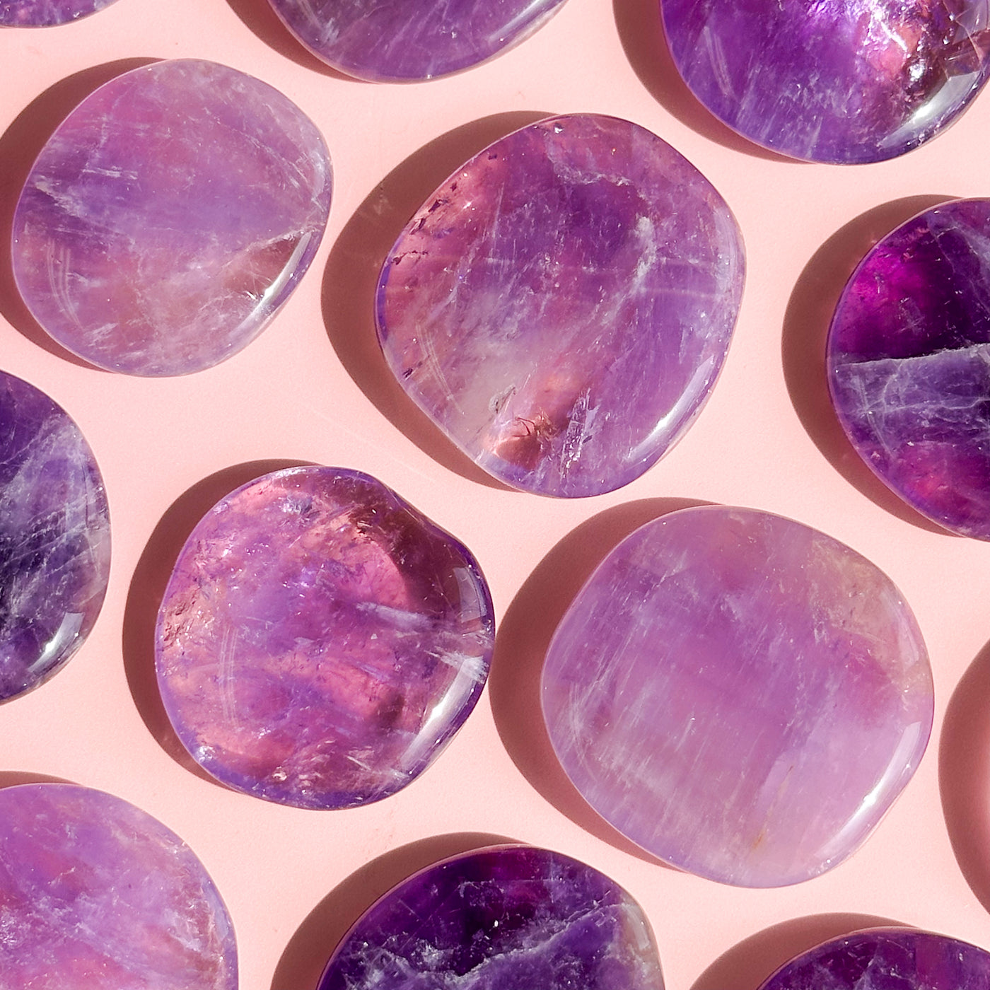 Amethyst Flat Stone