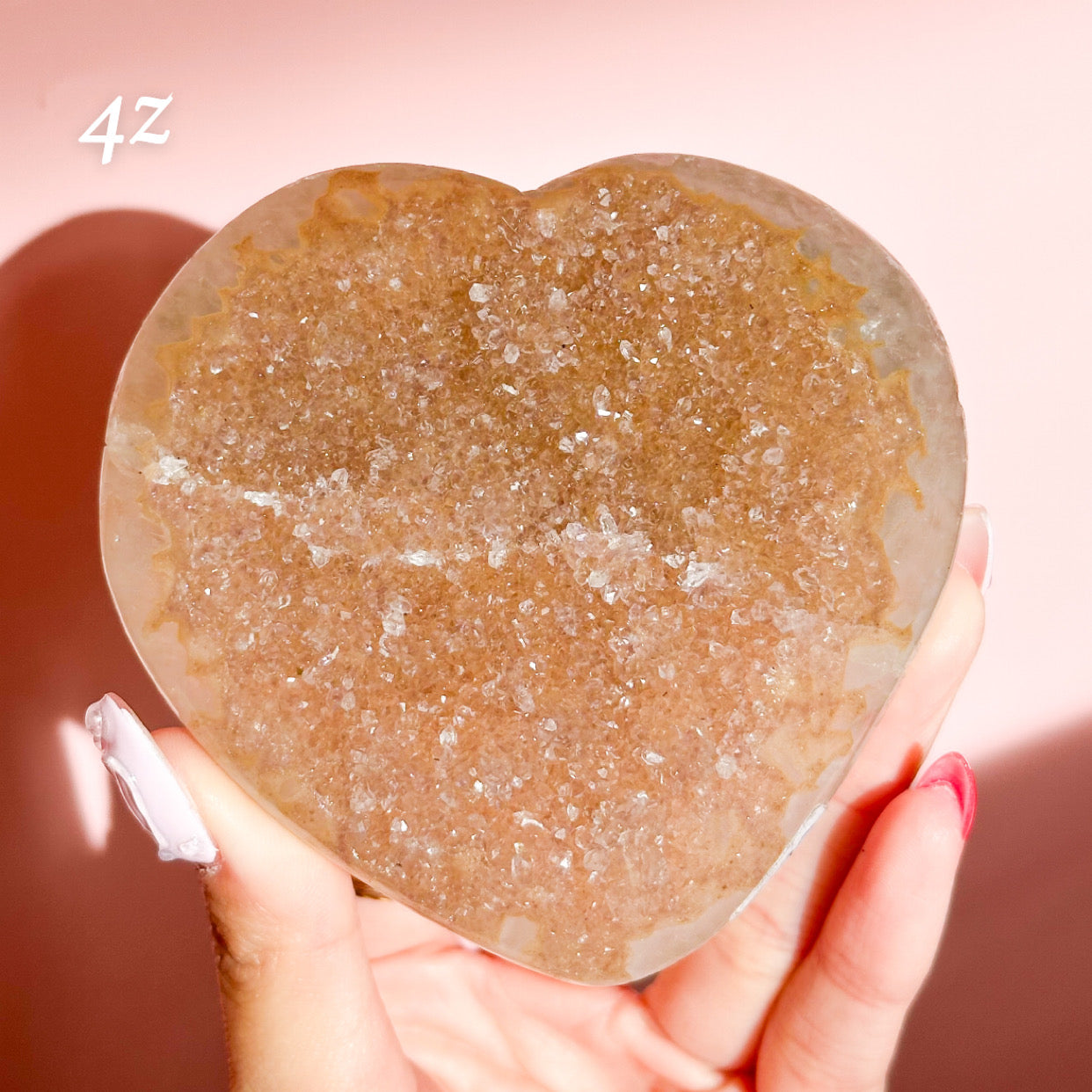 Druzy Amethyst Heart from Brazil