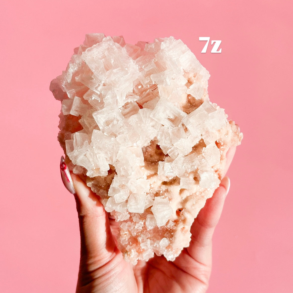 Pink Halite Cluster XL