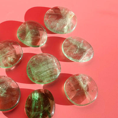 Green Fluorite Flat Stone