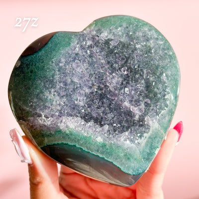 Druzy Amethyst Heart from Brazil