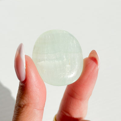 Pistachio Calcite Flat Stone - MINI