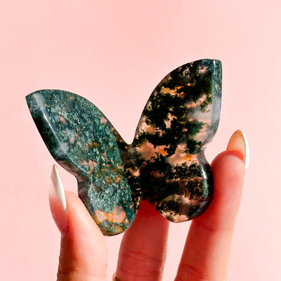 Moss Agate Butterfly