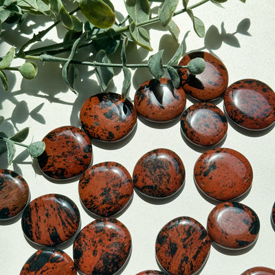 Mahogany Obsidian Flat Stone - MINI