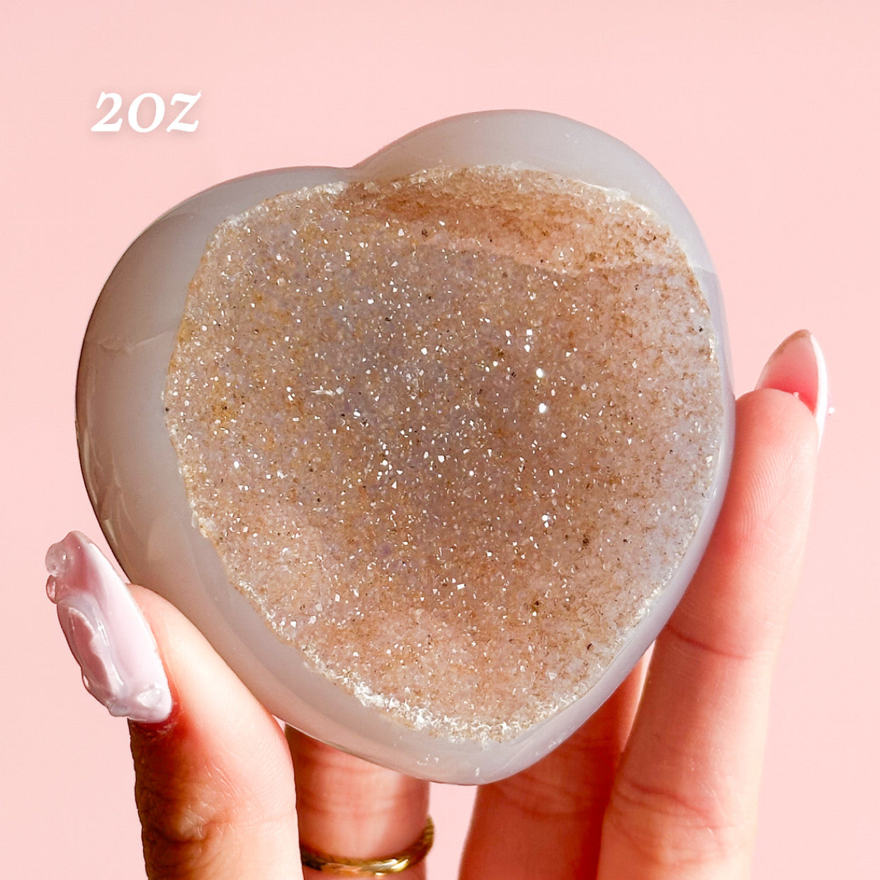 Druzy Amethyst Heart from Brazil