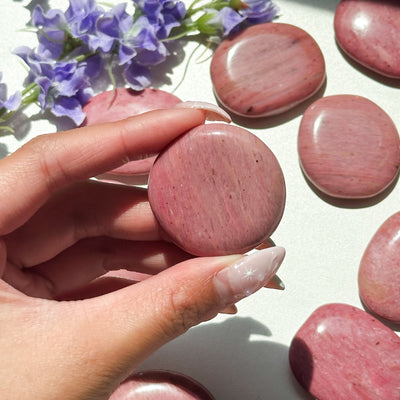 Pink Petrified Wood Flat Stone