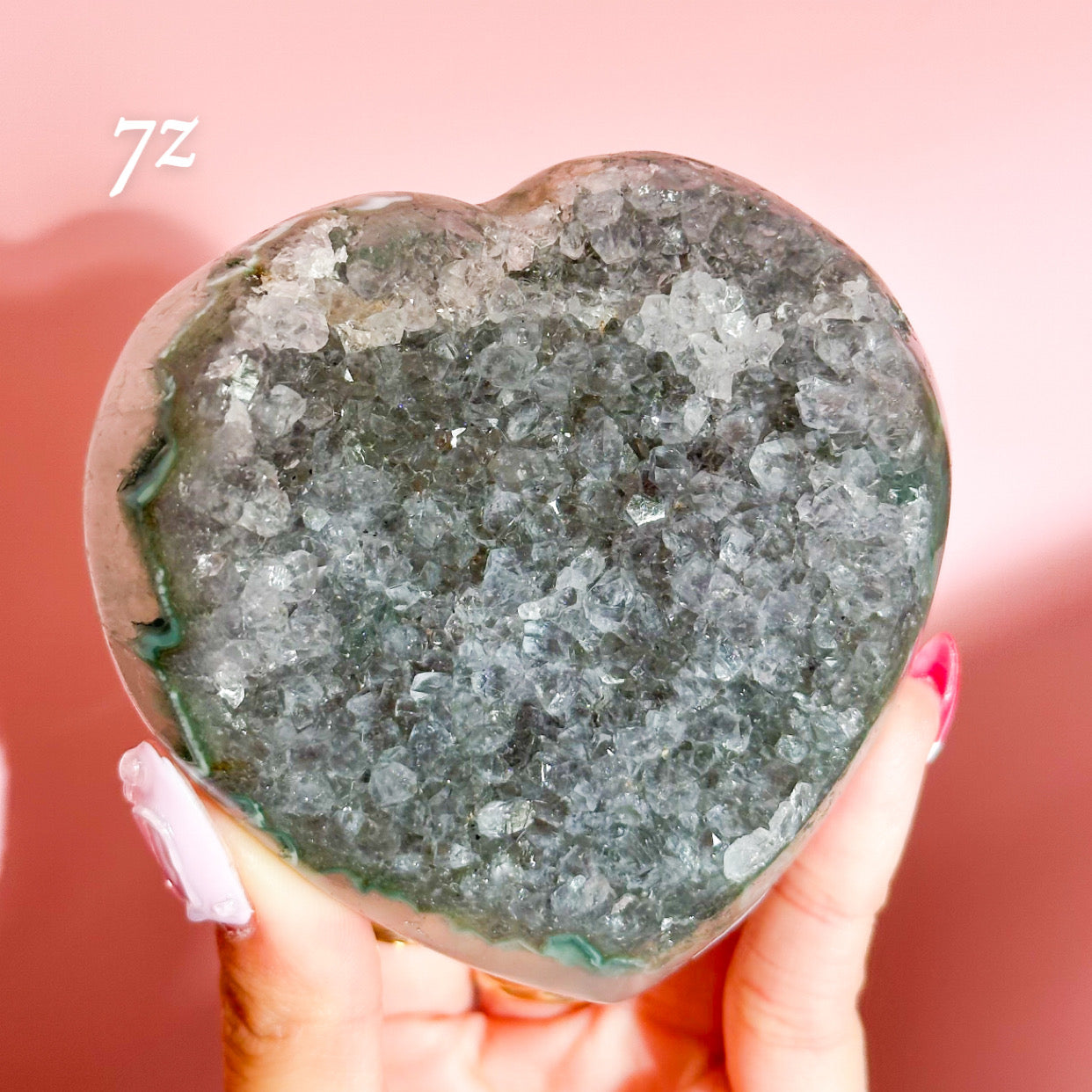 Druzy Amethyst Heart from Brazil