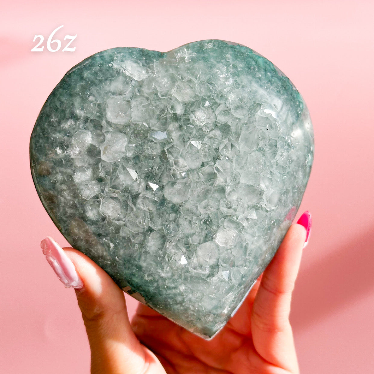 Druzy Amethyst Heart from Brazil