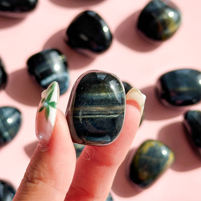 Blue Tiger Eye Tumble