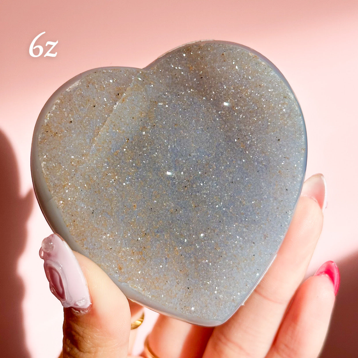 Druzy Amethyst Heart from Brazil