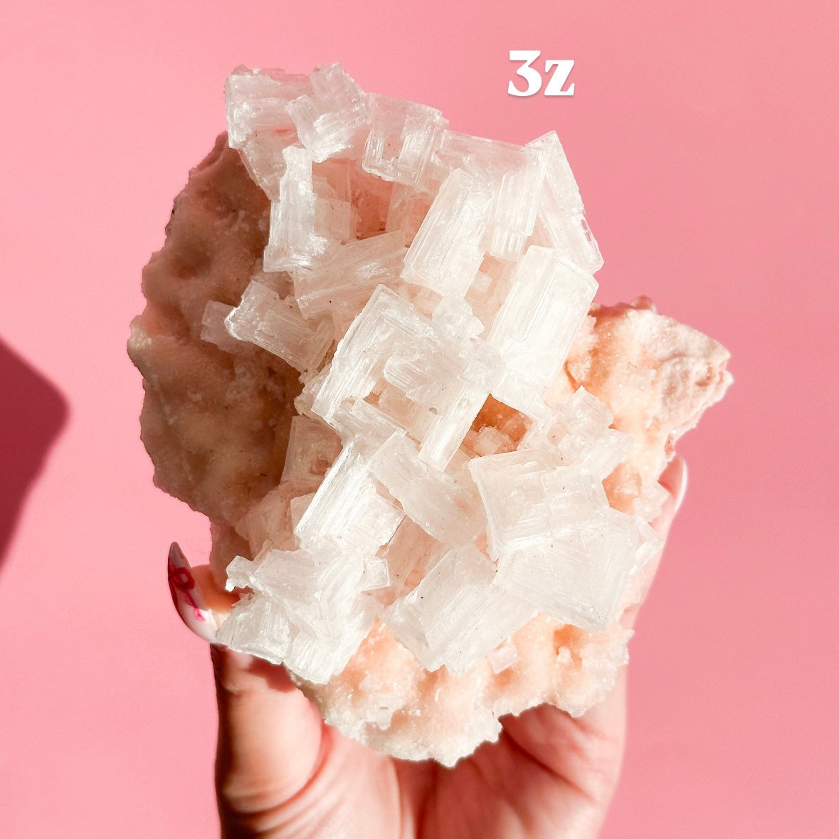 Pink Halite Cluster XL