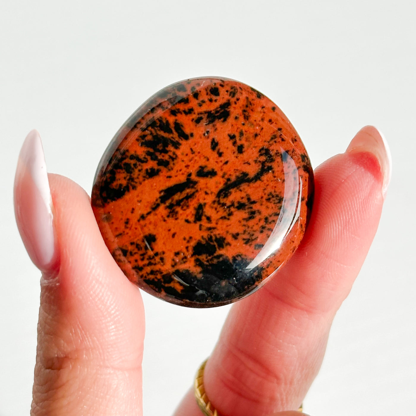 Mahogany Obsidian Flat Stone - MINI