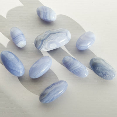 Blue Lace Agate Shiva Lingam