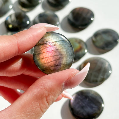 Rainbow Labradorite Flat Stone