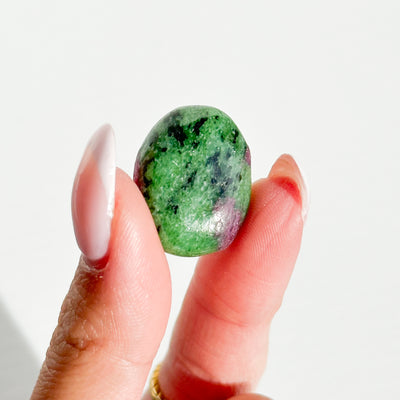 Ruby Zoisite Mini Flat Stone