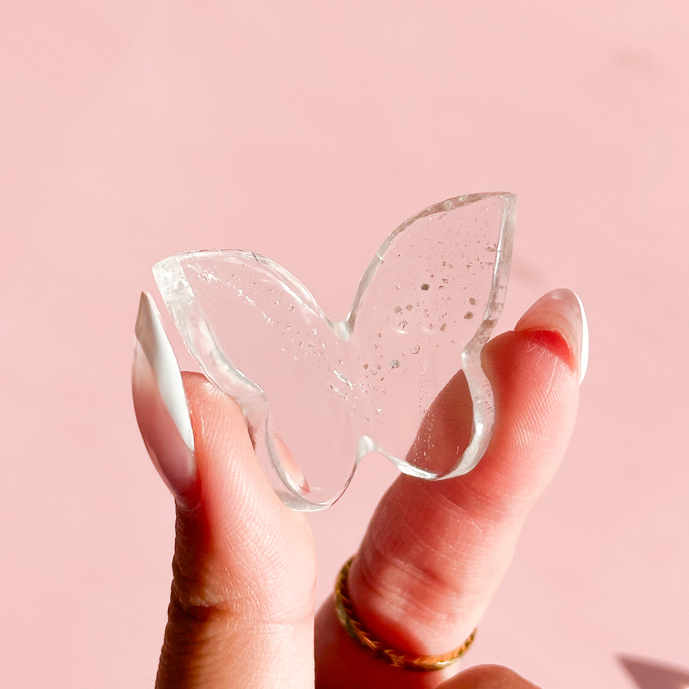 Clear Quartz Mini Butterfly